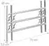Relaxdays Fensterschutzgitter Fenstergitter Einbruchschutz ausziehbar 450 x 700-1050 mm 105 cm x 45 cm x 3,5 cm