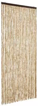 vidaXL Fliegenvorhang Chenille beige 100x230cm (377378)