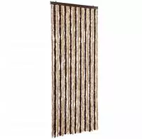 vidaXL Insektenschutz-Vorhang Beige und Hellbraun 56x185 cm Chenille