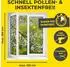 EASYmaxx Insekten- & Pollenschutz-Fenstergitter mit Magnetbefestigung, 2er-Set (14957)