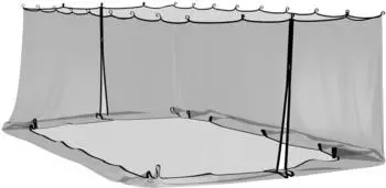 vidaXL Moskitonetz f&uuml;r Pavillon 220 Mesh, schwarz, 6x3x2m (42033547)
