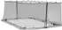 vidaXL Moskitonetz für Pavillon 220 Mesh, schwarz, 6x3x2m (42033547)