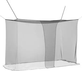 vidaXL Moskitonetz f&uuml;r Bett 156 Maschen, 220x100x150cm, schwarz