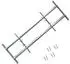 vidaXL Verstellbares Fensterschutzgitter 2 Querbalken 700-1050mm (141380)