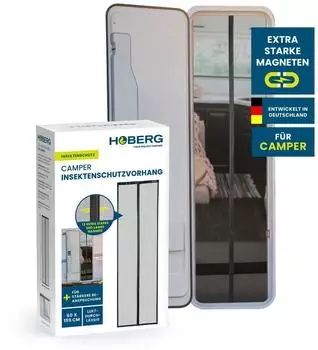 Hoberg Insektenschutzvorhang für Wohnwagen 60x195cm Magnetbänder (14076)