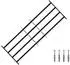 vidaXL Sicherheitsgitter für Fenster 4 Querstangen 93-174cm, 3er-Set (42031290)