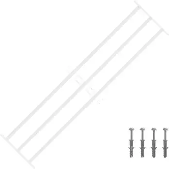 vidaXL Sicherheitsgitter für Fenster, 3 Querstangen, 3er-Set (42031305)