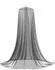 vidaXL Moskitonetz für Bett 156 Maschen ⌀56x220cm, 3er-Set, schwarz