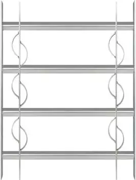 Alberts Secorino Style Fenstergitter, ausziehbar, blau, 600x500-650mm (563646)