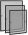Xmtech Fliegengitter Fenster 120x140cm anthrazit, Aluminium, ohne Bohren