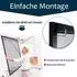 Xmtech Fliegengitter Fenster 120x140cm anthrazit, Aluminium, ohne Bohren