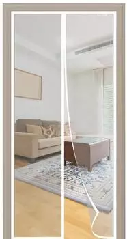 LuxusKollektion Fliegengitter-Tür mit Magnet 90x215cm, weiß