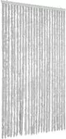vidaXL Fliegenvorhang Grau 100x200 cm Chenille