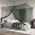 vidaXL Moskitonetz für Bett 156 Maschen, Polyester, schwarz, 3er-Set (42033576)