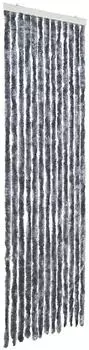 vidaXL Insektenschutz-Vorhang Chenille silbern 56x200cm (315138)