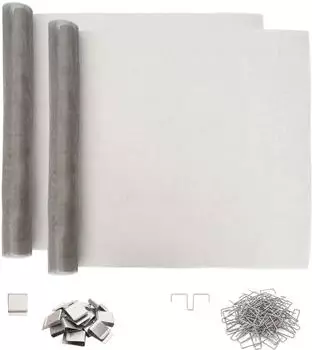vidaXL Lichtschachtabdeckung mit Clips, 70x190cm, silber, 2-St.