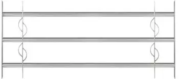 Alberts Secorino Style Fensterschutzgitter Stahl, ausziehbar 100-150cm, H:45cm (563639)