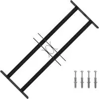 vidaXL Fenstersicherheitsgitter 76 x 30 cm Galvanisiertes Stahl