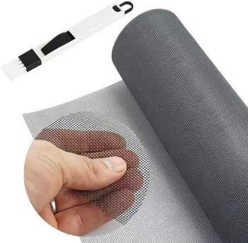 LuxusKollektion Fliegengitter Meterware Fiberglas, 120x250cm, grau