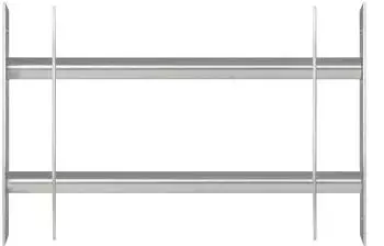Alberts Secorino Basic Fensterschutzgitter, verzinkter Stahl, einstellbar (563677)