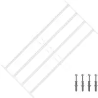 vidaXL Sicherheitsgitter f&uuml;r Fenster mit 4 Querstangen 63-114 cm