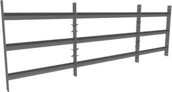 Mucola Fenstergitter Balkongeländer Stahl, silber, 45x100-190cm