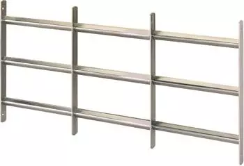 Alberts Fenstergitter Venlo ausziehbar, galvanisch blau verzinkt, 450x700-1050mm (553708)