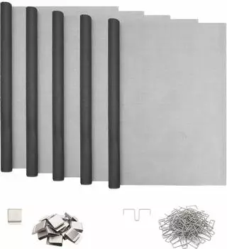 vidaXL Lichtschachtabdeckung mit Clips, Fiberglas, grau, 70x190cm, 5 Stk.