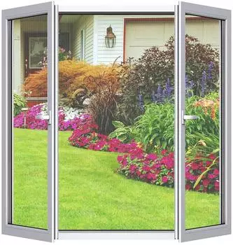 LuxusKollektion Fliegengitter Fenster 4er-Set 180x150cm zuschneidbar, weiß