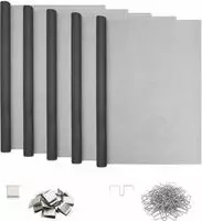 vidaXL Lichtschachtabdeckung mit Clips 5 stk. 70 x 130 cm Fiberglas