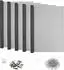 vidaXL Lichtschachtabdeckung mit Clips 5 Stk. 70x130cm Fiberglas