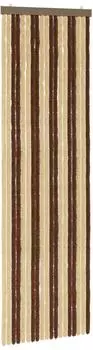vidaXL Insektenschutzvorhang Chenille braun und beige 56x185cm