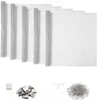 vidaXL Lichtschachtabdeckung mit Clips 5 stk. 70 x 190 cm Aluminium