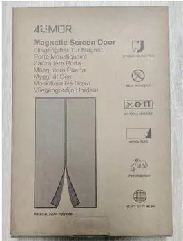 LuxusKollektion Fliegengitter Balkont&uuml;r magnetisch 140x240cm ohne Bohren, wei&szlig;