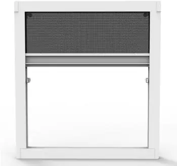 Nematek ProQuick Insektenschutz-Plissee für Fenster, weiß, ohne Bohren (140x150cm)