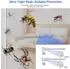 LuxusKollektion Fliegengitter Fenster 60x80cm, schwarz, Klettverschluss