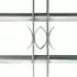 vidaXL Fenstergitter verstellbar mit 2 Querstäben 500-650mm