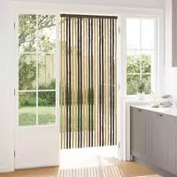 vidaXL Insektenschutzvorhang Chenille Dunkelbraun und Beige