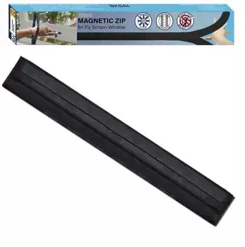 LuxusKollektion Magnetischer Rei&szlig;verschluss f&uuml;r Fliegengitter, schwarz, 3 St&uuml;ck