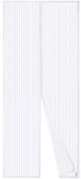 LuxusKollektion Fliegengitter-T&uuml;r Magnetvorhang 90x220cm, wei&szlig;, Klebemontage