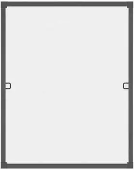 Kesser Fliegengitter Fenster, Aluminiumrahmen, anthrazit, 120x140cm (20749)