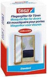 tesa 55679-21 Fliegengitter Standard für Türen anthrazit (2 x 65 x 220 cm)