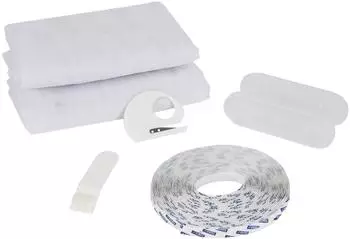 tesa 55389-20 Fliegengitter Comfort f&uuml;r T&uuml;ren wei&szlig; (2 x 65 x 220 cm)