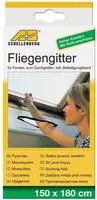 SCHELLENBERG Fliegengitter-Gewebe "f&uuml;r Dachfenster mit Rei&szlig;verschluss" Set, 1...