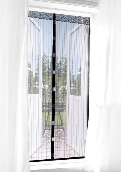 EASYmaxx Magic Klick Fenster-Moskitonetz 90 x 210 cm - schwarz (3238)