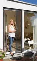 SCHELLENBERG Insektenschutzrollo "f&uuml;r Balkon- und Terrassent&uuml;ren, Fliegengitter mit