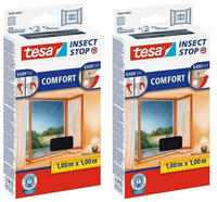 tesa COMFORT 55667 Fliegengitter (L x B) 1000 mm x 1000 mm Anthrazit 2 St. (55667)