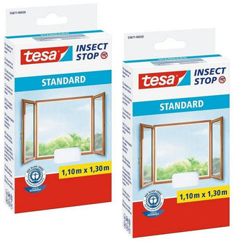 tesa 2x Insect Stop Standard weiß 110 x 130 cm