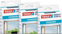 tesa&reg; Fliegengitter Standard 3er-Pack 1,10 &times; 1,30m, anthrazit, zuverl&auml;ssiger