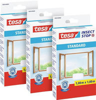 tesa Fliegengitter-Gewebe "f&uuml;r Fenster - Insektenschutz - 100 x 100 cm" Packung,